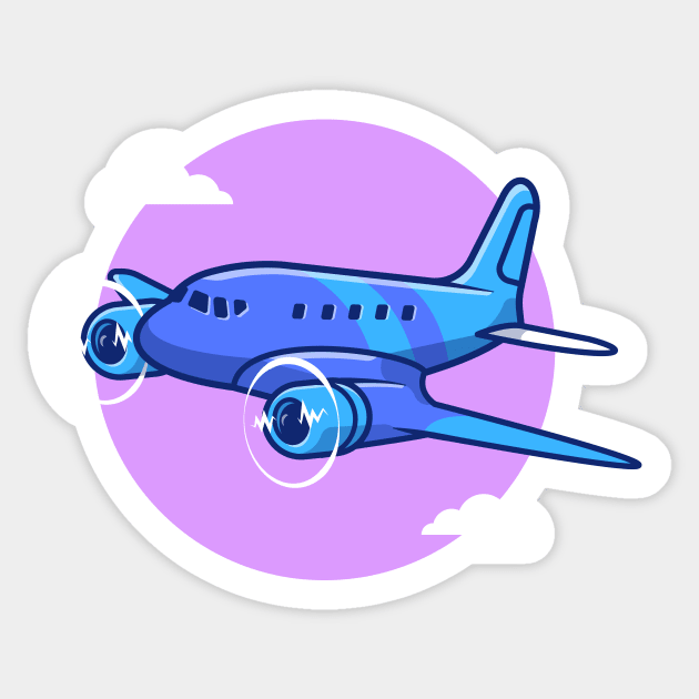 Airplane Propeller Cartoon Sticker by Catalyst Labs
